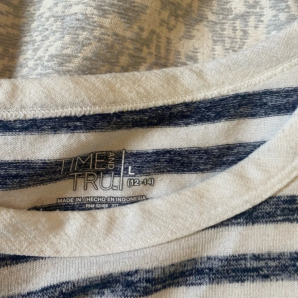 Navy and White Striped Top - Picture 3 of 3